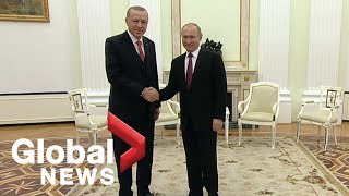 Vladimir Putin, Tayyip Erdogan meet in the Kremlin