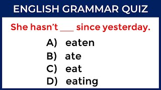 English Grammar Quiz: CAN YOU SCORE 35/35? #challenge 53