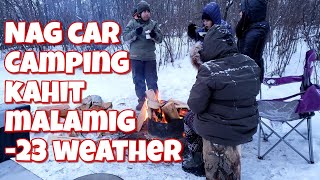 #BuhayCanada pag winter #PinoyVanlife sa Canada  Overjoyed of winter car camping 🏕