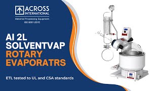 Across International SolventVap 2L Rotary Evaporator With Electric Flask Lift  2