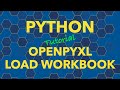 Python openpyxl Load Spreadsheet / Load Excel Workbook