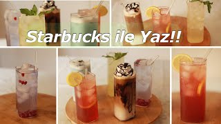 Starbucks Drink Recipe| Iced Lemonade for Summer Cold Coffee| Silent Vlog| Ice Tea Peach Cool Lime