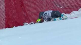 Valentin Giraud Moine - HORROR CRASH - Garmisch Partenkirchen Downhill 2017