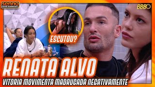 VITÓRIA e THAMIRIS PASSAM MADRUGADA ACABANDO COM EVA e RENATA E FAZEM MOVIMENTAÇÃO COM ALINE  BBB25