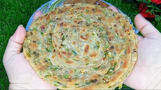 Garlic Chilli Lachha Paratha Recipe / 15mints Quick\u0026Easy /Chilli Garlic Paratha By KitchenwithRahat