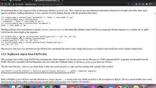 BioPython : Sequence Annotation object, Sequence Feature and Location