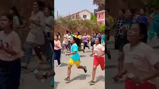 Girls Running 3km in Myadi police