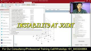 How to Fix the Warning of Instability At Joint in STAAD Pro. || Remove Warning from STAAD Pro.