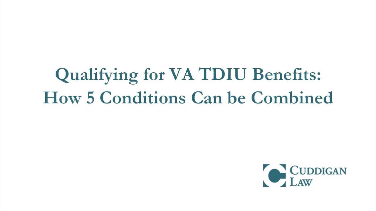 VA TDIU Benefits: How 5 Conditions Can Be Combined - YouTube