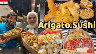 تجربتنا ل السوشي في مطعم اريجاتو سوشيArigato Sushi في مصر🇪🇬