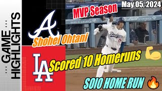 Dodgers vs Braves Highlights | OMG Shohei Ohtani [MVP SEASON] SOlO HOME RUN 💥 Scored 10 Homeruns