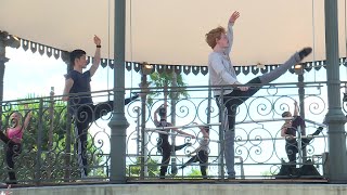 Cours de danse en plein air, au kiosque à musique, du Ballet Nice Méditerranée