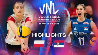 🇵🇱 POL vs. 🇷🇸 SRB - Highlights | Week 2 | Women's VNL 2024