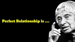 Sad whatsapp status | perfect relationship is.. | APJ Quotes