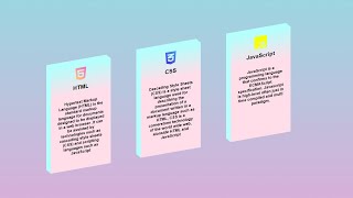 CSS 3D Card Hover Effects | HTML & CSS Only