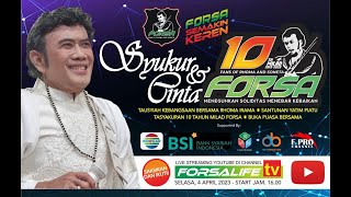 LIVE MILAD 10 TAHUN FORSA (FANS OF RHOMA AND SONETA) SELASA 4 APRIL 2023