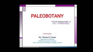 TYBSc Botany Paleobotany