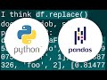 Replacing blank values (white space) with NaN in pandas