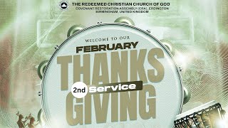 February 2025 Thanksgiving | 2nd Service | RCCG CRA Erdington