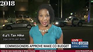 The recent history of Wake County Tax Hikes