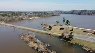 Point A Lake Recreational Area Drone Shots Andalusia Alabama