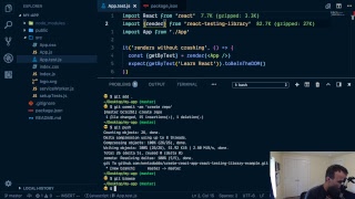Using react-testing-library with create-react-app