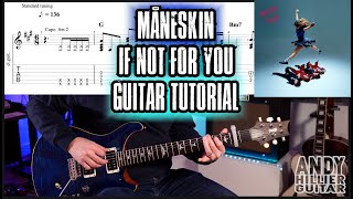 How to play Måneskin - IF NOT FOR YOU Guitar Tutorial (TABS)