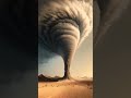 tornado in desert. cartoon sand storm 2023