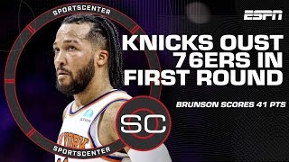 Reaction to the Knicks eliminating the 76ers from the NBA Playoffs in Game 6 | S