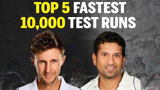 Top 5 Fastest Batsmen to Reach 10000 Test Runs | Sachin Tendulkar | Joe Root | Rahul Dravid