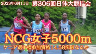 14分48秒　第3回NCG女子5000m　2023年6月11日