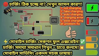 মোবাইল ফোনের চার্জিং সেকশন কিভাবে কাজ করে? | Mobile Charging Section Full Explanation