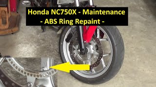 Honda NC750X - ABS Ring Repaint