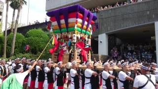 2016長崎くんち 上町コッコデショ③長崎市民会館前（庭先回り）