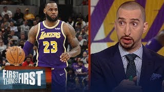 Nick Wright reacts to LeBron and the Lakers 136-94 blowout loss vs Pacers | NBA | FIRST THINGS FIRST
