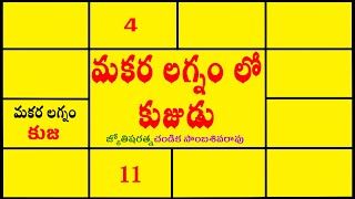 మకర లగ్నం లో కుజుడు // Mars in capricorn ascendant // Chandika World // Cell: 9000145506