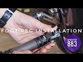 How To Install Aftermarket Foot Pegs - Harley Davidson Sportster 883