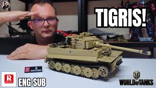 Merciless Predator! - Tiger Tank Building Set Review - ENG Sub - Reobrix 77031 - World of Tanks