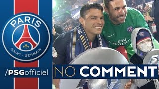 NO COMMENT CHAMPION DE FRANCE 2016 : CELEBRATION with Zlatan Ibrahimovic, Thiago Silva