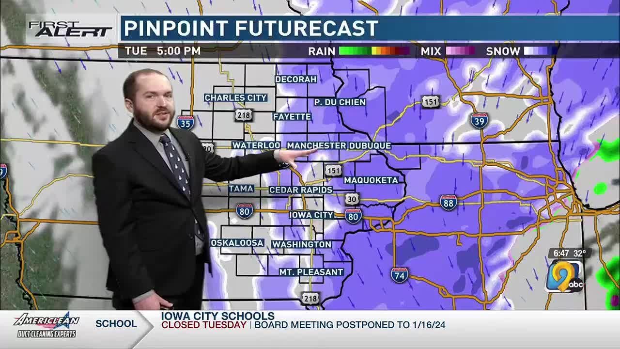 First Alert Forecast: Tuesday Morning, January 9 - YouTube