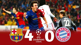 Barcelona 4 × 0 Bayern Munich | U.C.L Quarter Final 2008-2009 Extended Highlights & Goals HD