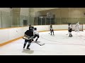 minor hockey drill 1 net bubble option game