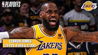 LeBron James' LAKERS TAKEOVER NOT ENOUGH to best the Nuggets in Game 2 👀 | NBA on ESPN
