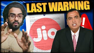 Jio Sent Warning Letter to All Customers