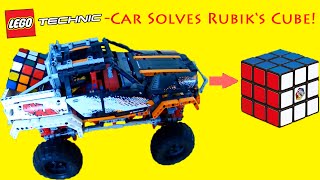 LEGO Car solves Rubik's cube!