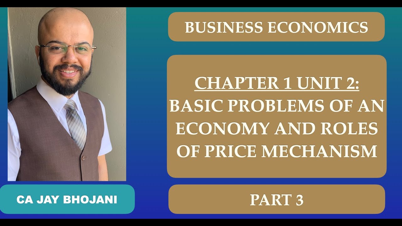 CA Foundation Business Economics Chapter 1 - Unit 2 - Lecture 3 - YouTube