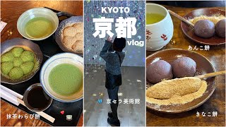 【京都vlog】抹茶にあんこに美術館で、京都大満喫な1日🫘🍵✨