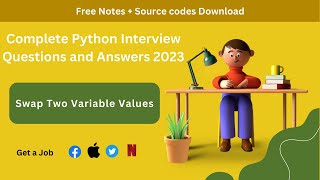 2. Swap Two Variable Values in Python | Python Interview Questions 2023