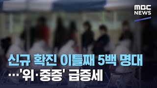 신규 확진 이틀째 5백 명대…'위·중증' 급증세 (2020.12.03/12MBC뉴스)