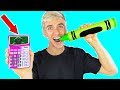 GAME MASTER CHALLENGED US TO MAKE TOP SECRET DIY EDIBLE SCHOOL SUPPLIES!! GAME MASTER CHALLENGED US TO MAKE TOP SECRET DIY EDIBLE SCHOOL SUPPLIES!!